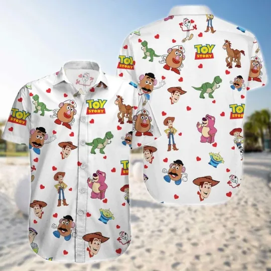 Discover Pixar Toy Story Characters You've Got A Friend In Me Aloha Summer Hawaiian Shirt