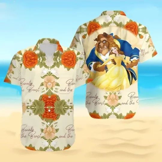 Discover Beauty And The Beast Dancing Tale As Old As Time Floral Summer Hawaiian Shirt