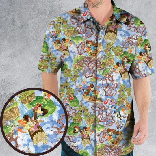 Magic Kingdom Splash Mountain Hawaiian Shirt