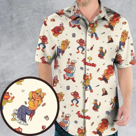 Discover Backstage The Muppets Hawaiian Shirt