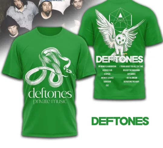 Discover Deftone Private Music 2026 AOP 3D T-Shirt