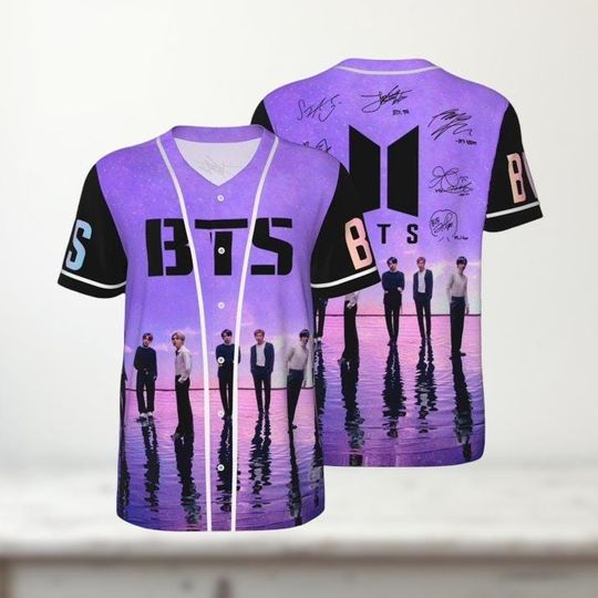 Discover Boy Band BTS Kpop Baseball Jersey, Retro BTS World Tour 2026 Merch Gifts