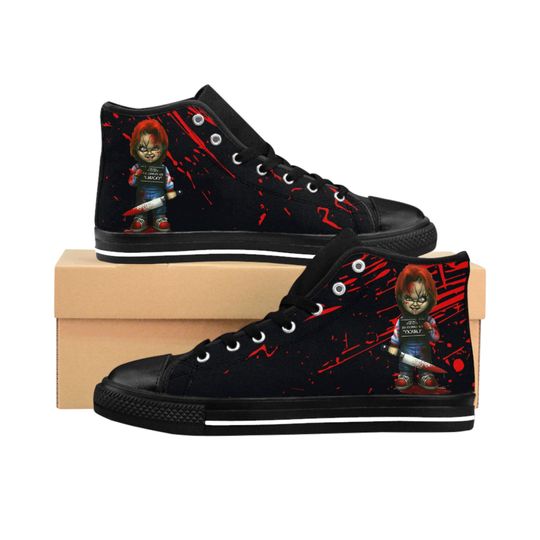 Discover Chucky Horror Movie High Top Shoes Sneakers