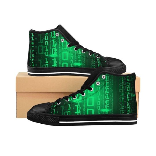 Discover Matrix Code High Top Shoes Sneakers