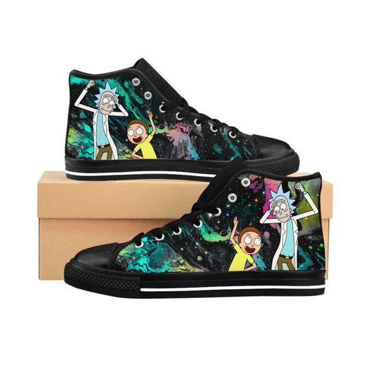 Discover Rick and Rickandmorty Cartoon High Top Shoes Sneakers