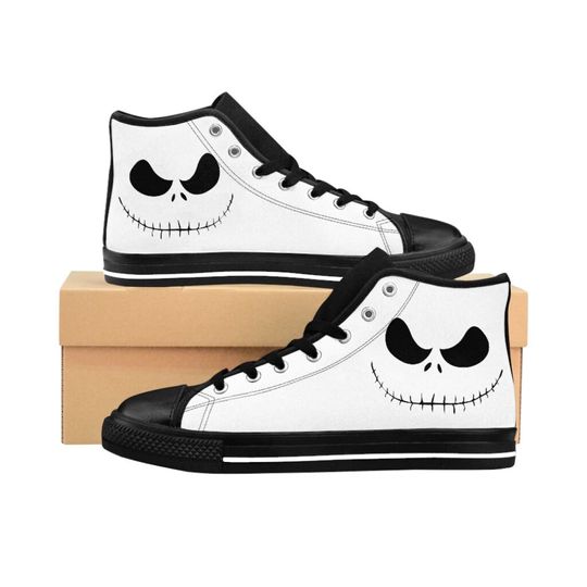 Jack Skellington Face High Top Shoes Sneakers