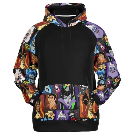 Discover Colorful Cartoon Villain Characters Group Gift For Fan Hoodie 3D Printed
