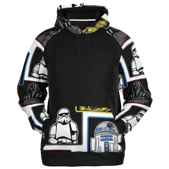 Star Wars Darth Vader Stormtrooper R2-D2 Droid Galaxy's Edge Hoodie 3D Printed