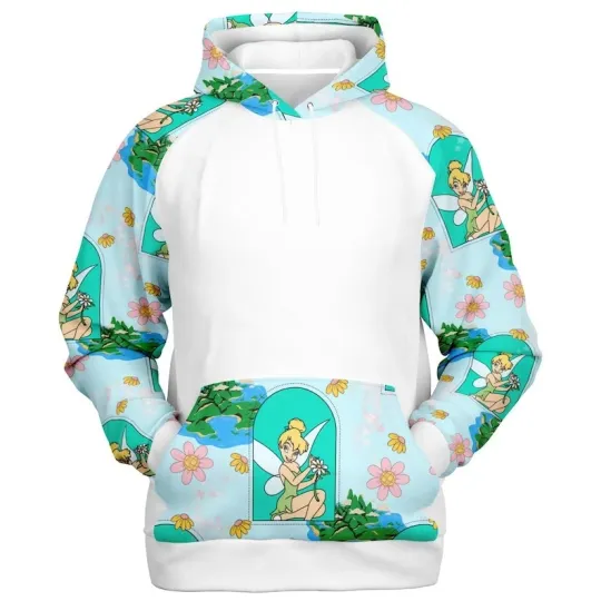 Tinker Bell Fairy Princess With Daisy Flowers Peter Pan Hoodie 3D Printed