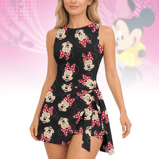 Discover Disney Mickey Minnie Tennis Dress Skirt, Magical Castle Women Dress, Animal Kingdom Safari Dress, Disney Summer Outfit