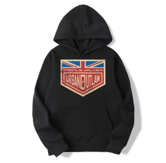 Discover Magnus Walker Urban Outlaw Vintage Logo Unisex Hoodie