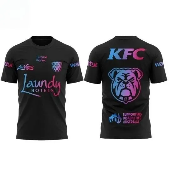 Discover Canterbury-Bankstown Bulldogs 2026 Las Vegas Warm-Up Shirt