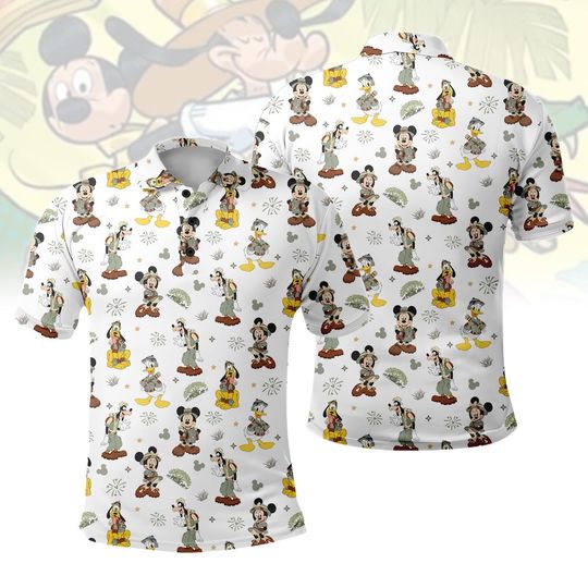 Discover Mickey and Friends Safari Polo Shirt, Disney Safari Mode Man Shirt, Animal Kingdom Safari Shirt, Mickey Safari Shirt, WDW Shirt