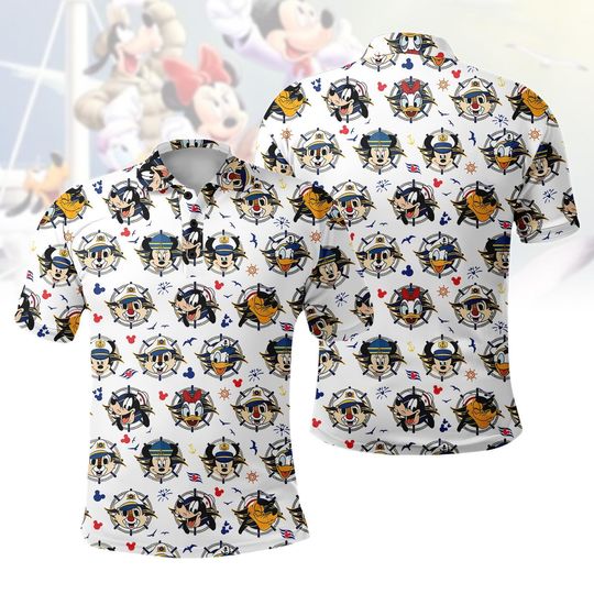Discover Disney Cruise Polo Shirt, Disney Character Cruise Trip Casual Polo Shirt, Let's Cruise Shirt, Disney Wish Dream Shirt