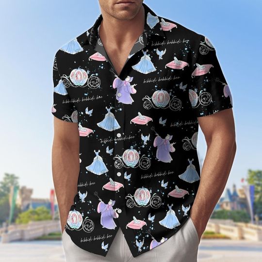 Discover Cinde Princess Button Shirt/Shorts, Disney Trip Princess Hawaii Shirt, Bibbidi Bobbidi Boo Shirt, Cinde Princess Shirt