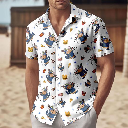 Discover Gus Gus Snacks Disney Cruise Button Shirt/Shorts, Disney Cruise Snack Button Up, Beach Vacation Shirt, Summer Cruise Outfit For Men