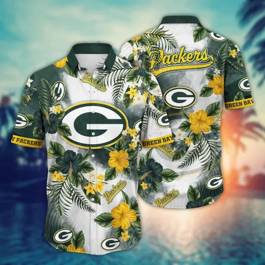 Discover Green Bay Football Packerss Team Hawaiian Shirt Button Down Unisex Adults