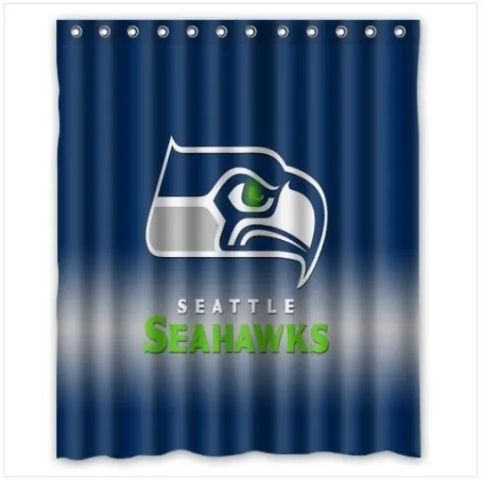 Discover Seattle Seahawks Eye Waterproof Shower Curtain Bathroom Decor