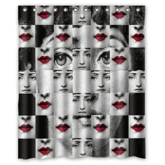 Discover Fornasetti Shower Curtain Waterproof with Hooks