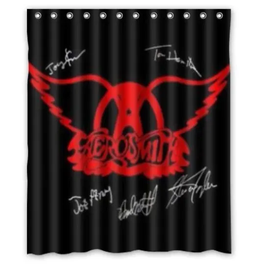 Discover Aerosmith Waterproof Shower Curtain with Hooks