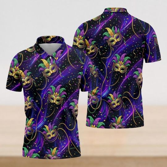 Discover Mardi Gras Polo Shirt, Fat Tuesday Mardi Gras Polo Shirt, Shirt For Men Women, Summer Golf Shirt