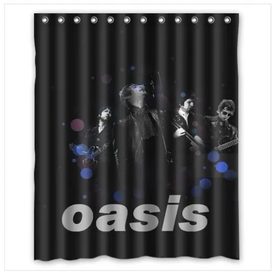 Discover Oasis Shower Curtain Waterproof with Hooks