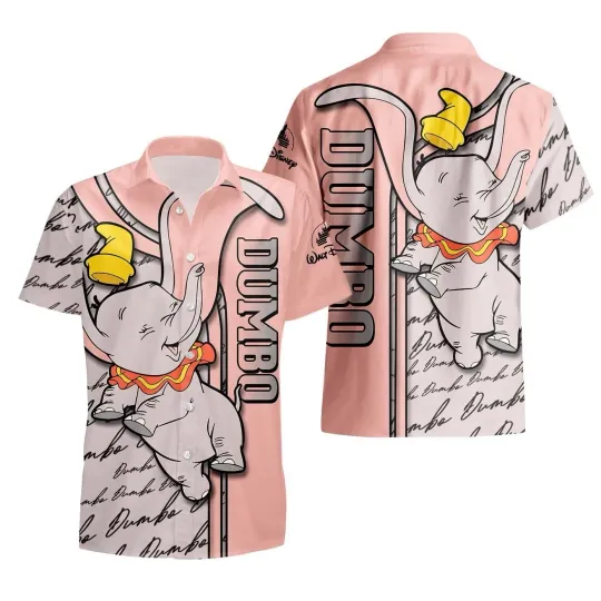 Discover Disney Dumbo Hawaiian Shirt Button Down Adult Dumbo The Flying Elephant Shirt