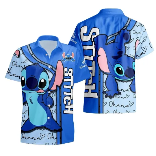 Discover Disney Stitch Hawaiian Shirt Button Down Adult Lilo And Stitch Hawaiian Shirt