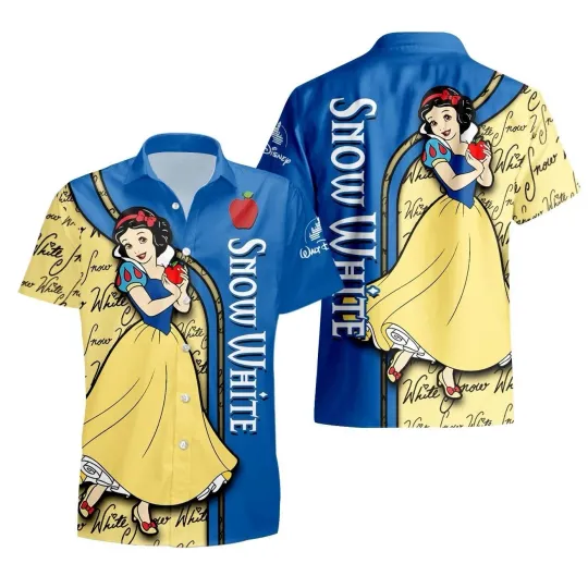 Discover Disney Snow White Hawaiian Shirt Button Down Adult Disney Princess Shirt