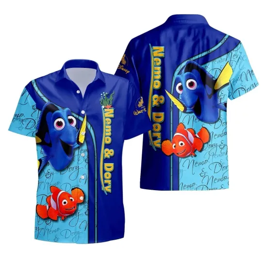 Discover Disney Finding Nemo Hawaiian Shirt Button Down Adult Finding Dory Button Up