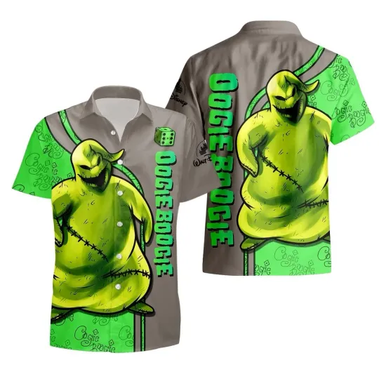 Discover Disney Oogie Boogie Hawaiian Shirt Button Down Adult For Horror Movie Lover