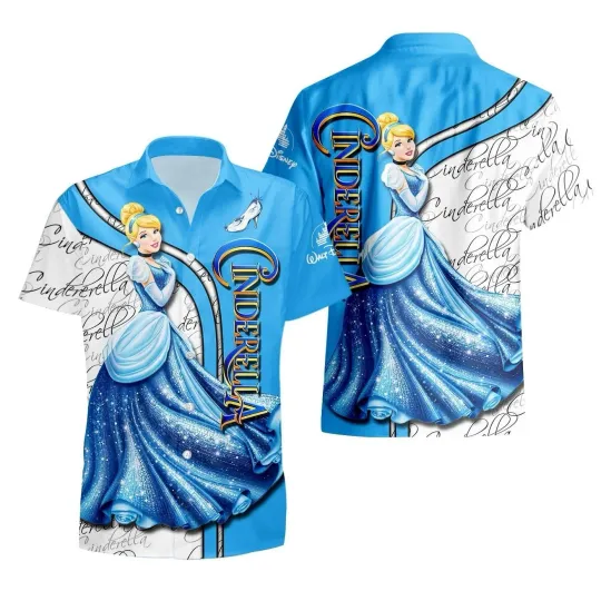 Discover Disney Cinde Hawaiian Shirt Button Down Adult Fairy Tale Lovers Gift