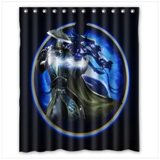 Discover Waterproof Mortal Kombat Raiden Shower Curtain Bathroom Decor