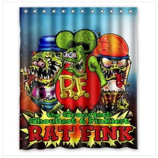 Discover Rat Fink Shower Curtain