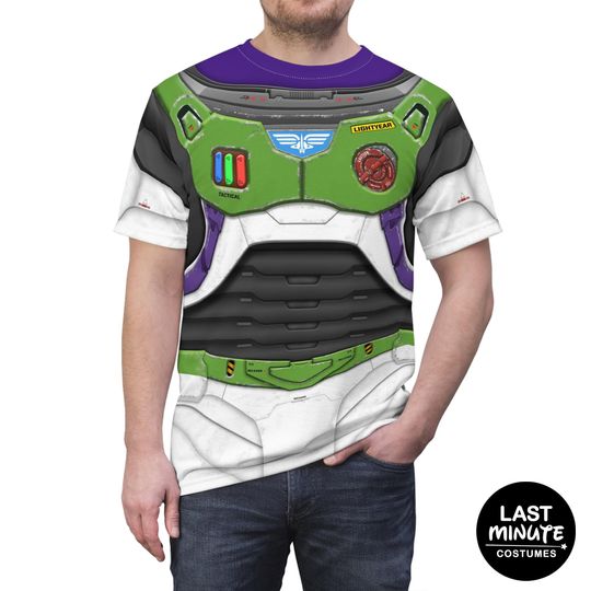 Buzz Lightyear Shirt, Disney Lightyear Costume, Pixar Animation Cosplay, Walt Disney Inspired Outfits, Space Ranger Suit, Star Command Tee