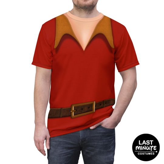 Beauty and the Beast Costume, Gaston Shirt, Gaston Costume, Mens Disney Shirts, Disney Villain Shirt, Disneyland Shirts, Disney World Shirts