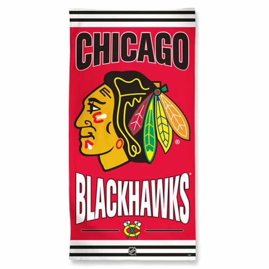 Discover NHL Chicago Blackhawks Beach Towel