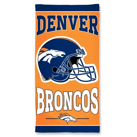 Discover Denver Broncos Beach Towel