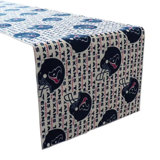 Discover Houston Texans White Table Runner Football Team Party Table Decor