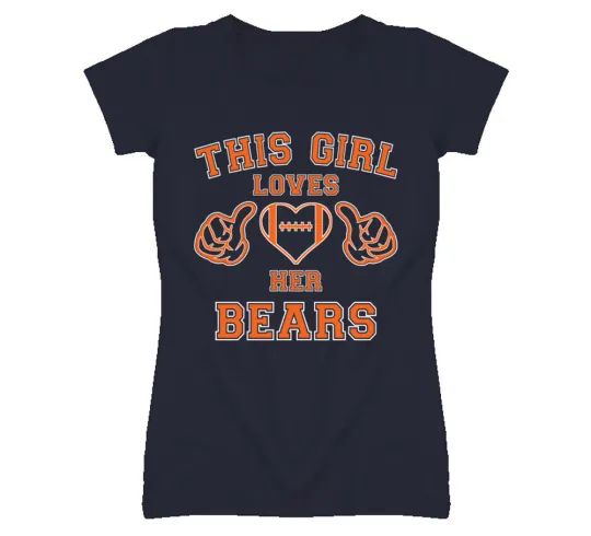 Discover Chicago Bears Football Girl's T-Shirt