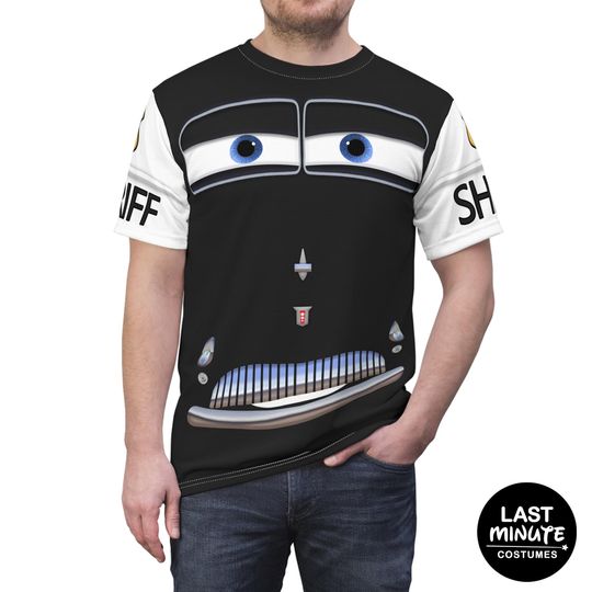 Pixar Cars Costume, Sheriff Shirt, Disney Cars Costume, Sheriff Cosplay, Cars Family Shirt, Disneyland Shirt, Disney World Shirt, Run Disney