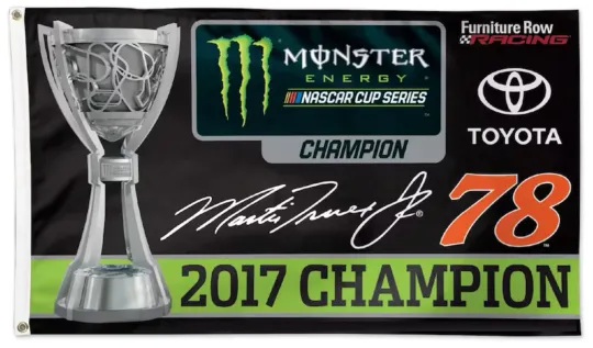 Discover 2017 Martin Truex Jr #78 Champion Cup Nascar Racing 3x5 FT Flag Decore Banner
