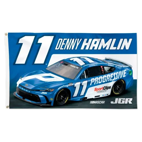 Discover Denny Hamlin #11 NASCAR Car Racing Flag  Wall Decor Banner