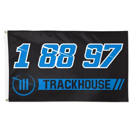 Discover Trackhouse Team Logo NASCAR Car Racing Flag Wall Decor Banner