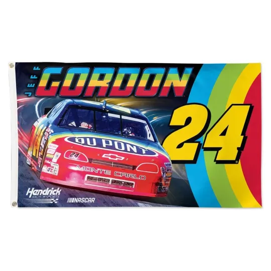 Discover Jeff Gordon #24 Nascar Car Racing Flag Wall Decor Banner