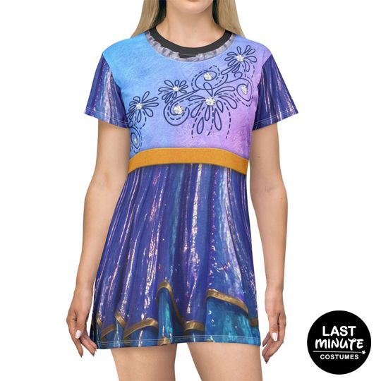 Discover Minnie Mouse Women's T-Shirt Dress, WDW 50th Anniversary Celebration, Magic Kingdom Cosplay, Disney Castle Costume, Disney Dresses for Women