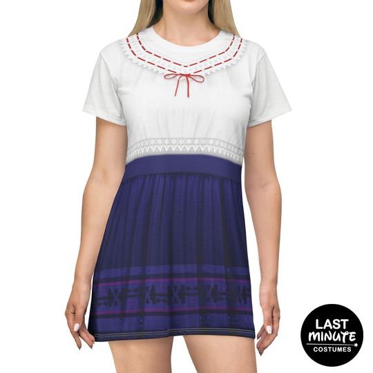 Encanto Women's T-Shirt Dress, Luisa Madrigal Costume, Strong Sister Gifts, Walt Disney Animation Cosplay, Magic Kingdom, Disney Family Dresses