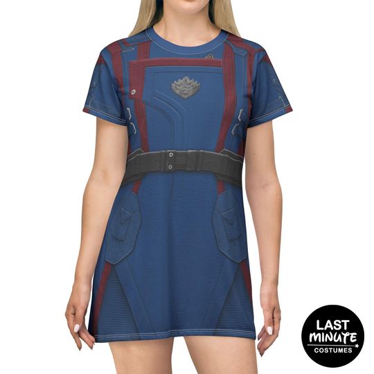 Discover Guardians of the Galaxy Vol. 3 Costume, Jacket Uniform Suit Women's T-Shirt Dress, MCU Superhero, Comic Con Cosplay, Disney Avengers Campus