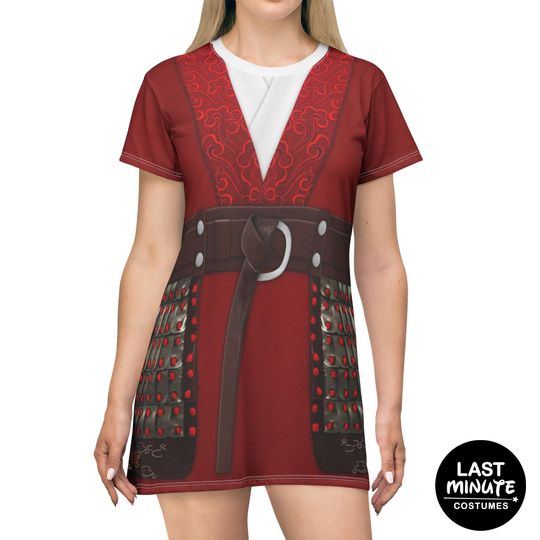 Discover Mulan Adult Costume, Mulan Red Hanfu Women's T-Shirt Dress, Disney Princess Dresses for Women's, Disney Dress Running, Disney Cosplay Costume