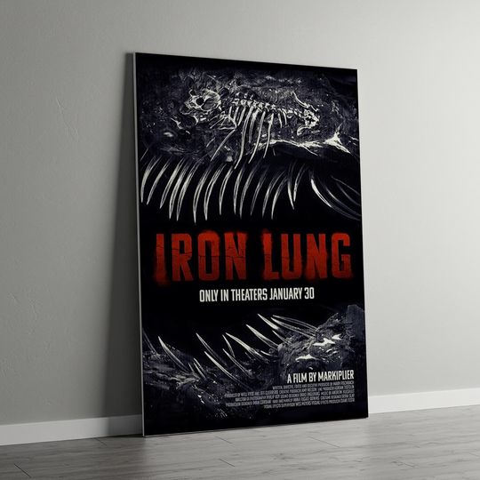 Discover Iron Lung (2026) Movie Poster| Canvas print| Wall Art| Poster for Gift| Art Poster| Movie Art| Space Decoration